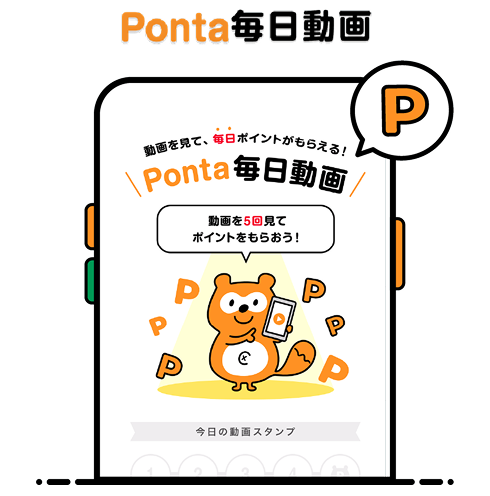 Ponta毎日動画 該当部分イメージ