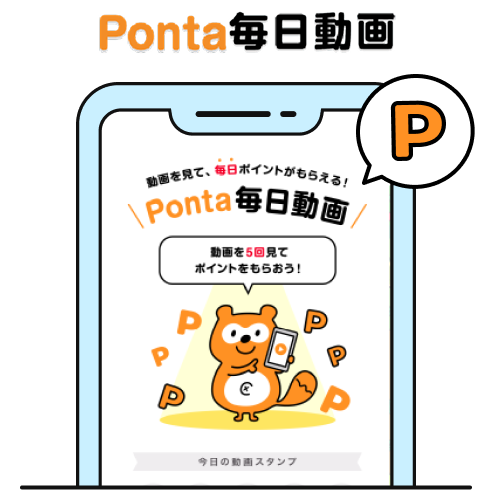 Ponta毎日動画 該当部分イメージ