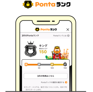 Pontaランク 該当部分イメージ