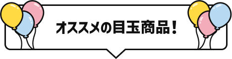 オススメの目玉商品!