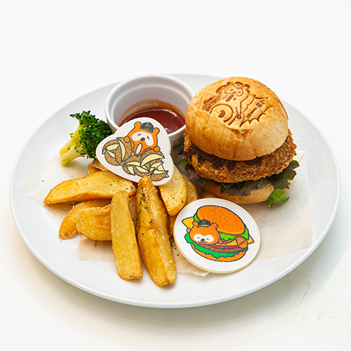 つらイモ願イモたっぷり！んほーコロッケバーガー