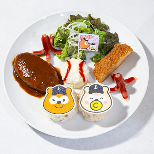 伸び盛り！バファ☆ポン＆ばぶのわんぱくプレート