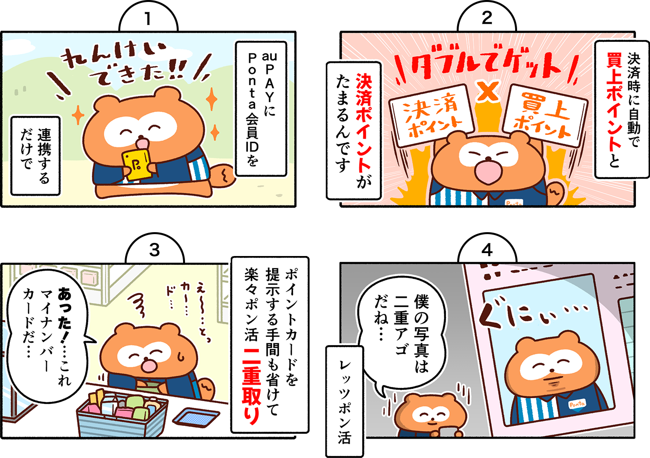 Pontaが解説！4コマ漫画