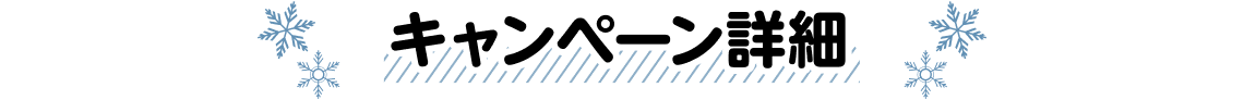 キャンペーン詳細