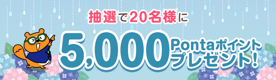 抽選で20名様に5,000Pontaポイントプレゼント！ リサーチPonta