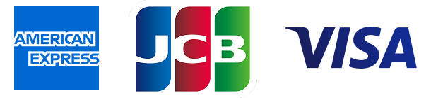 AMERICAN EXPRESS　JCB　VISA