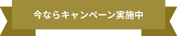 今ならキャンペーン実施中
