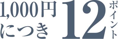 1000円につき12ポイント